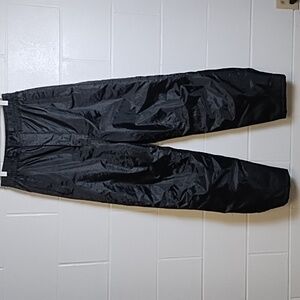 Sandy River Snowmobile Snow Pants Black Quilted Lining Pockets Zip Fly Med